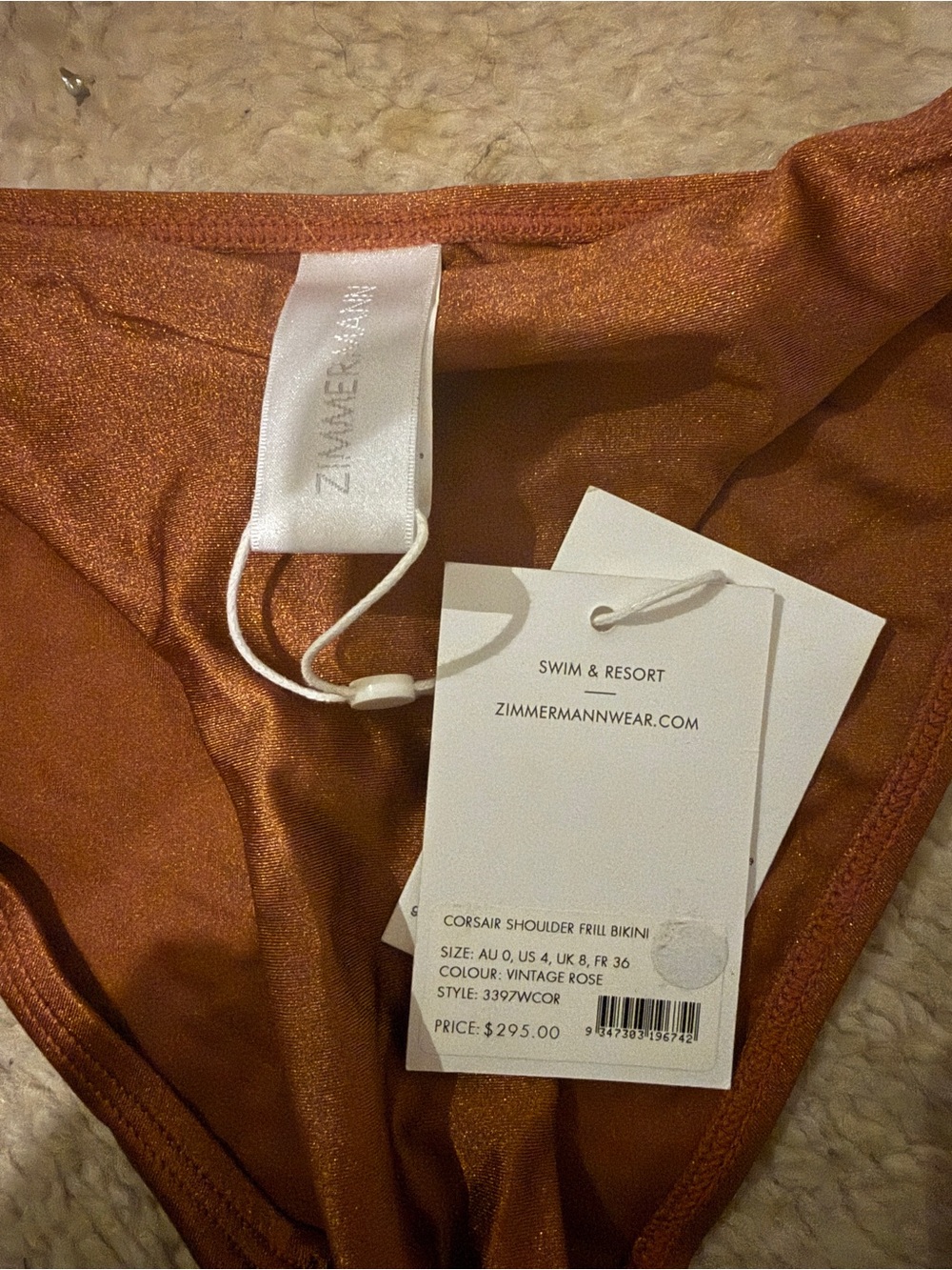 RARE Zimmermann Corsair Frill Bikini - Picture 4 of 5